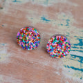 Confetti Acrylic Stud Earrings