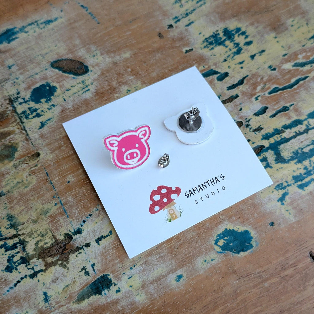 Piggy Acrylic Stud earrings
