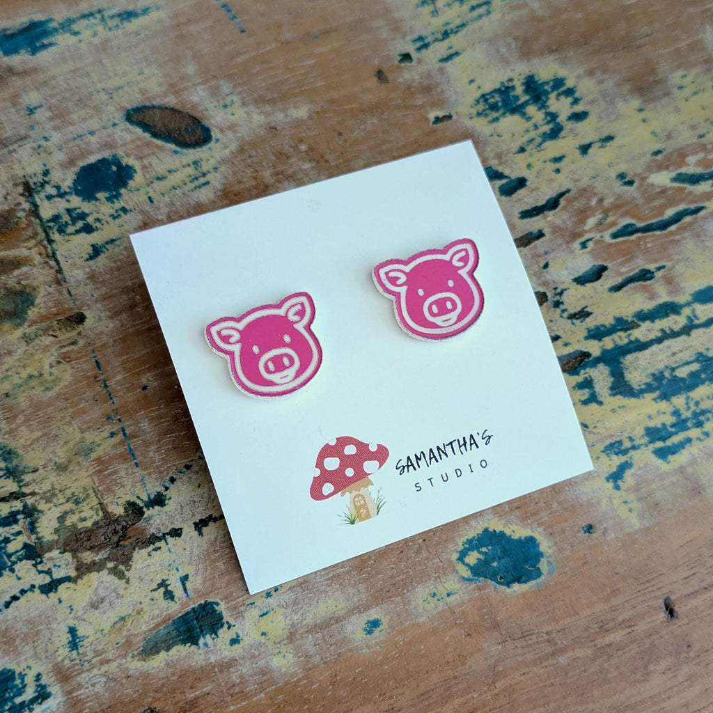 Piggy Acrylic Stud earrings