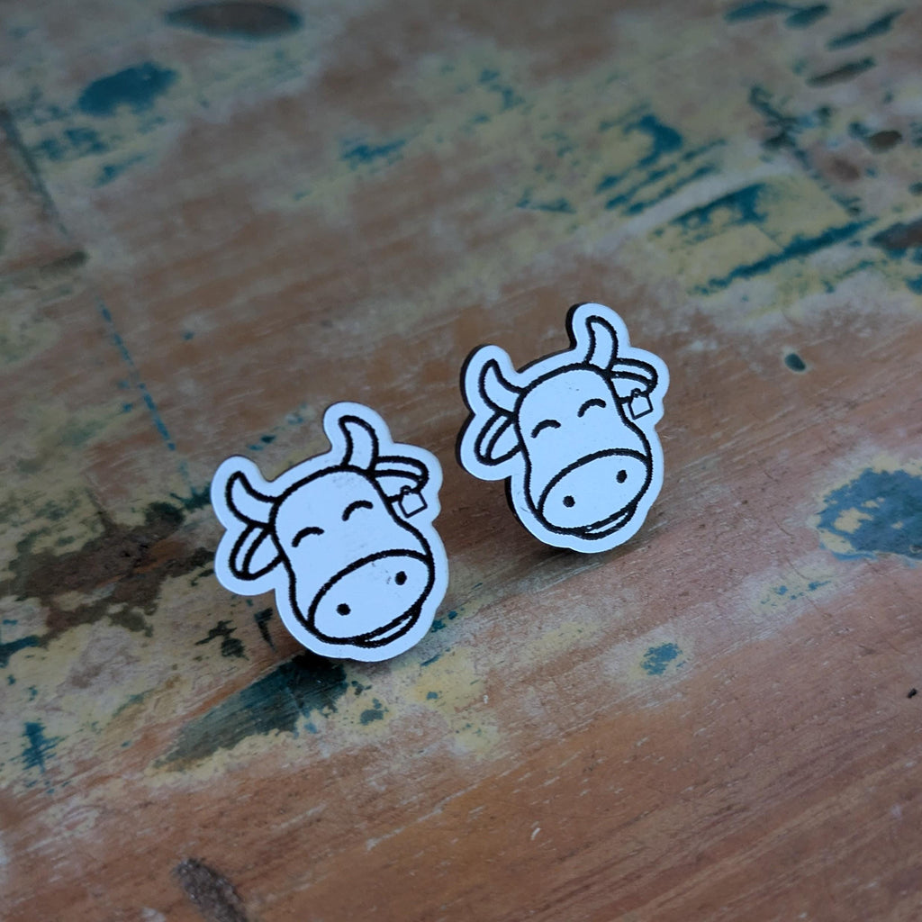 Cow Acrylic Stud earrings