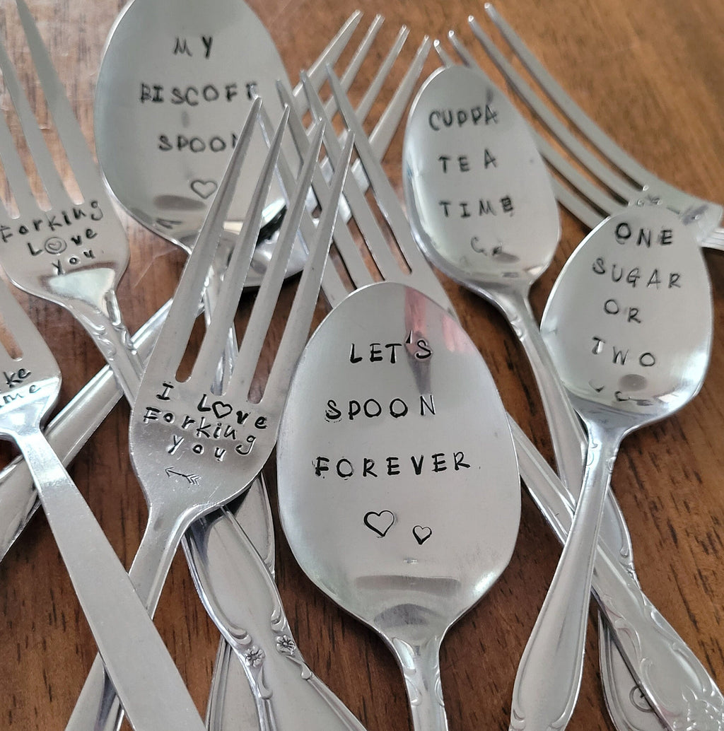 Love at First Bite- Quote Cutlery (Fork)
