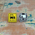 Bus Route Stud Earrings
