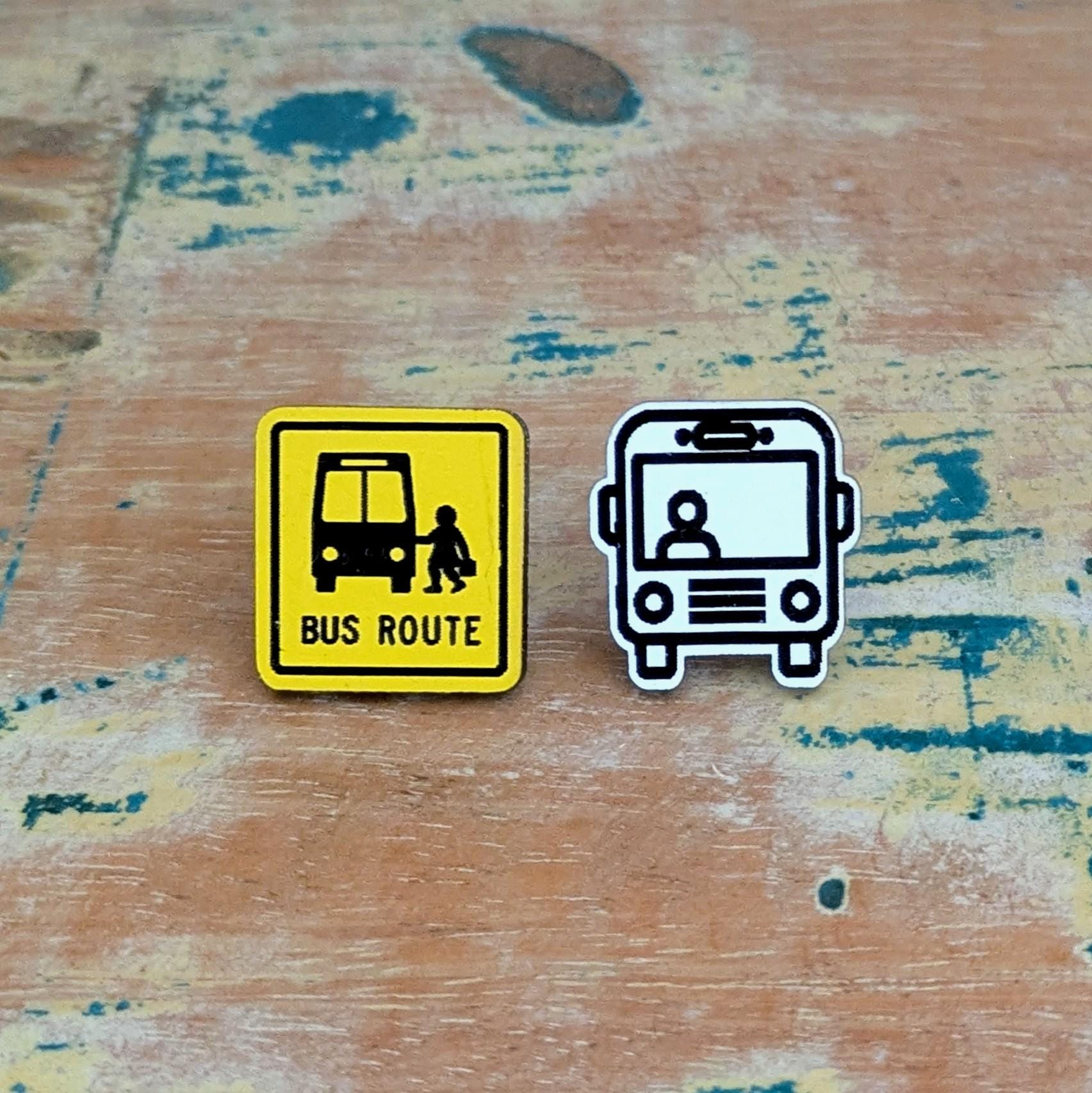 Bus Route Stud Earrings