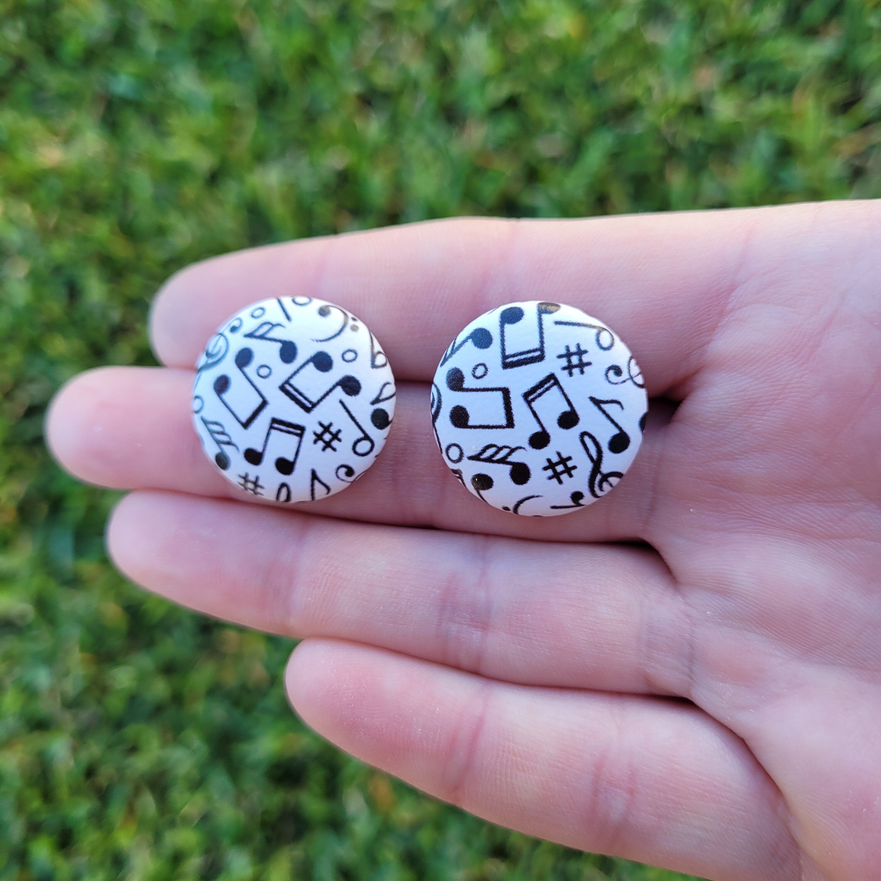 Music to my ears Button Stud Earrings