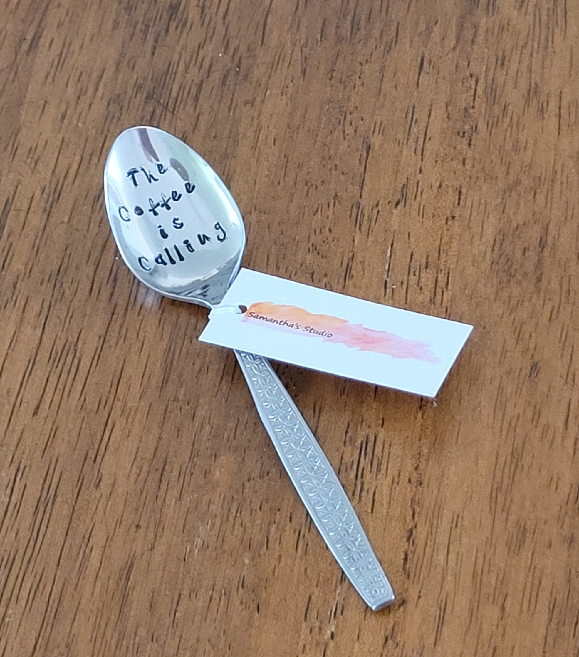 The Coffee is Calling - Quote Cutlery (Spoon)