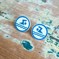Swimming Acrylic Stud Earrings