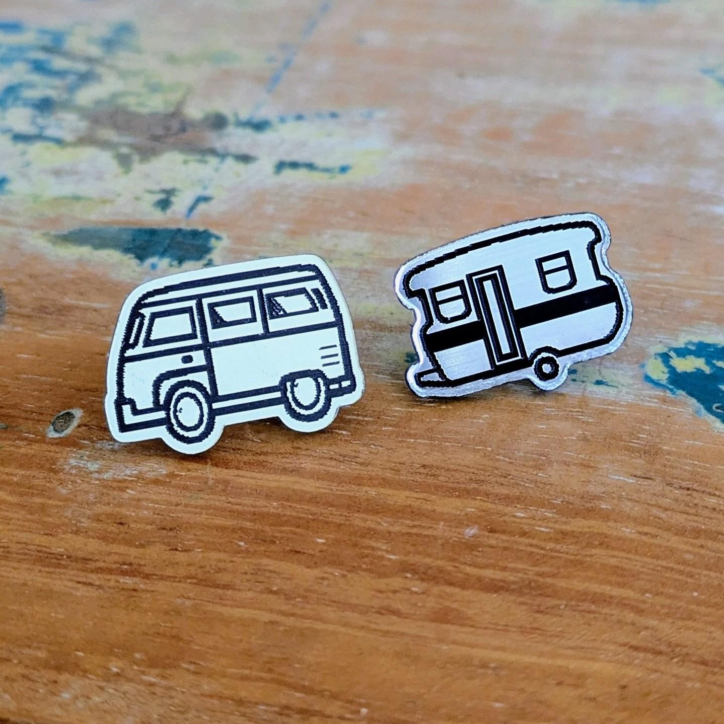Microbus & Caravan stud earrings