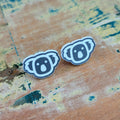 Koala stud earrings
