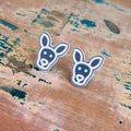 Kangaroo Stud earrings,  Acrylic Stud earrings