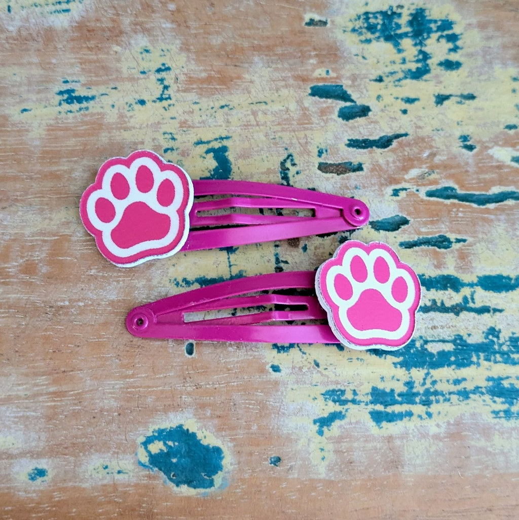 DOG PAW HAIR CLIPS