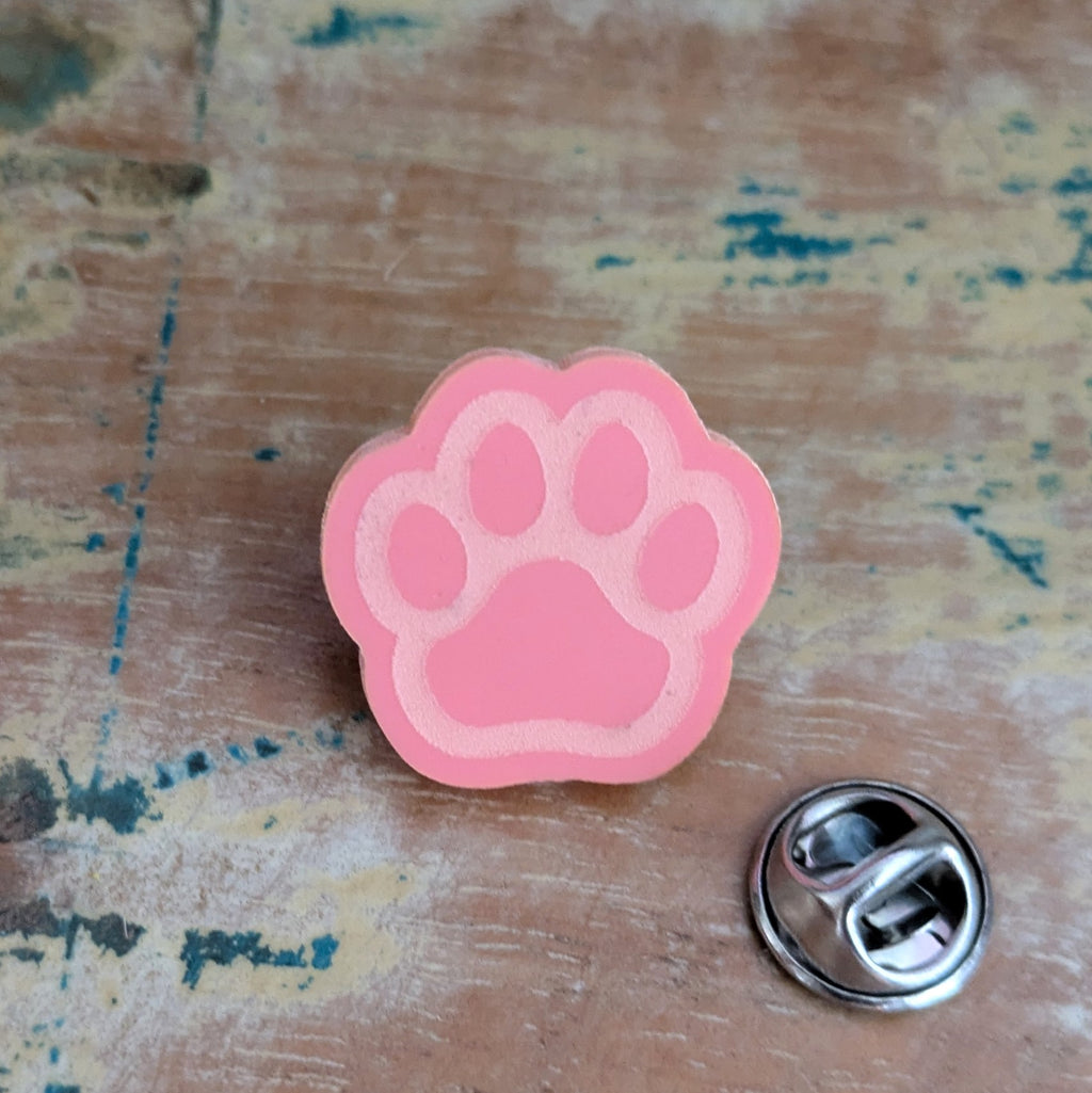 Paw Print Hat Pin