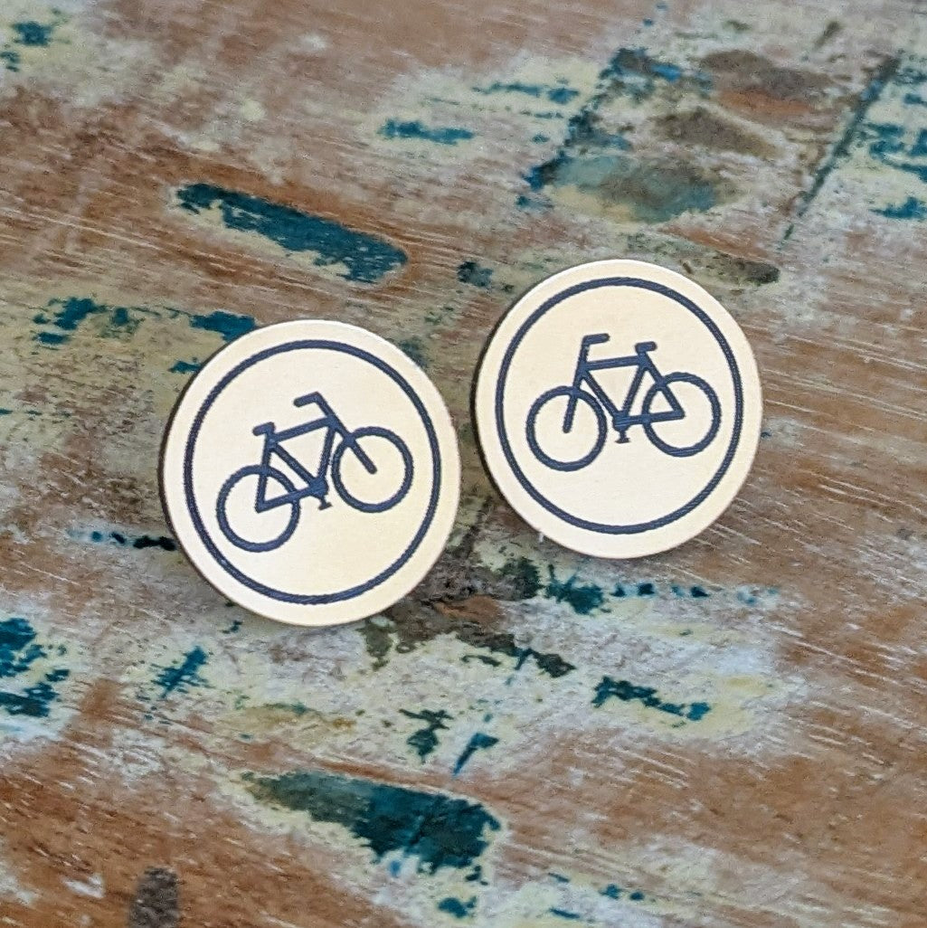 Bike Disc Stud earrings
