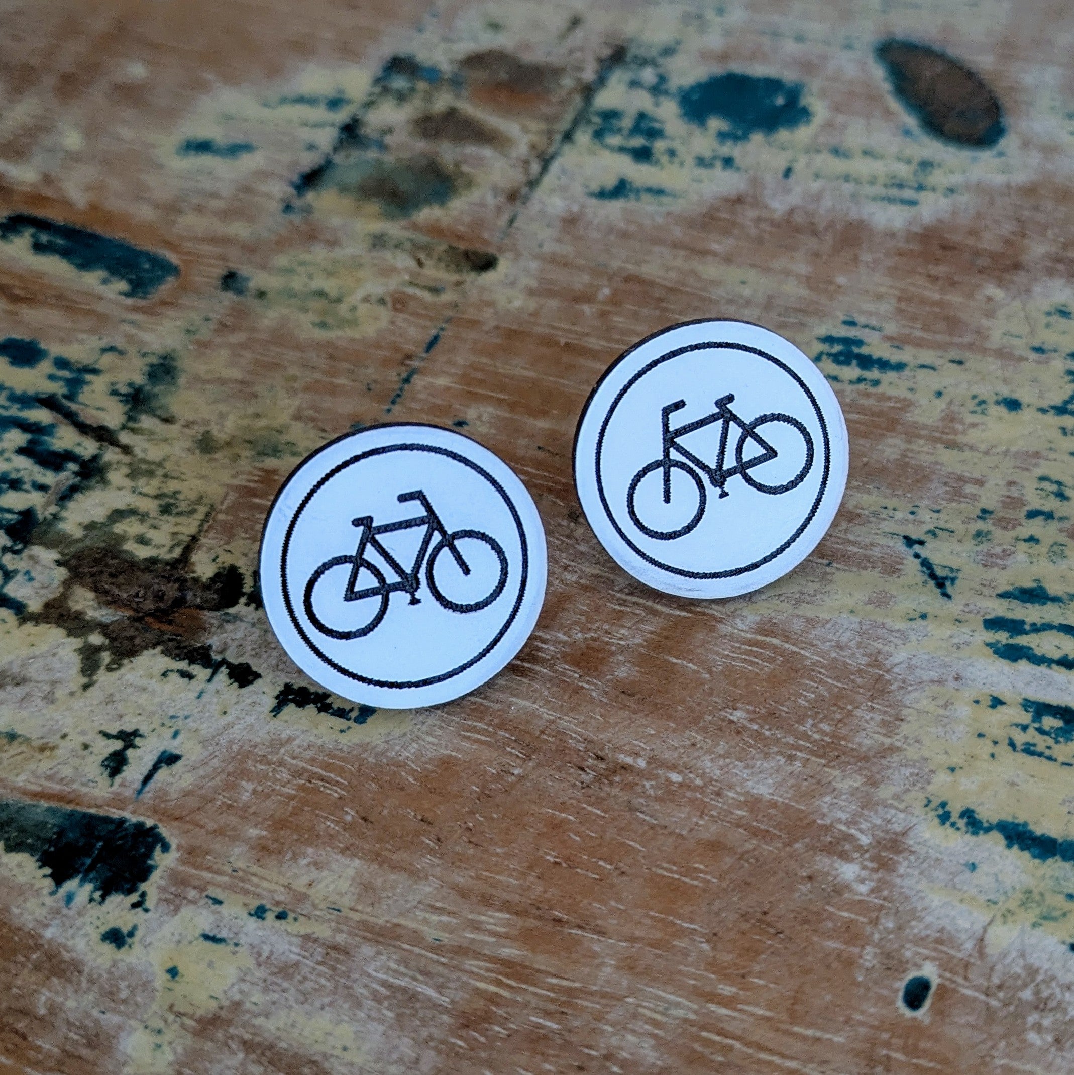 Bike Disc Stud earrings