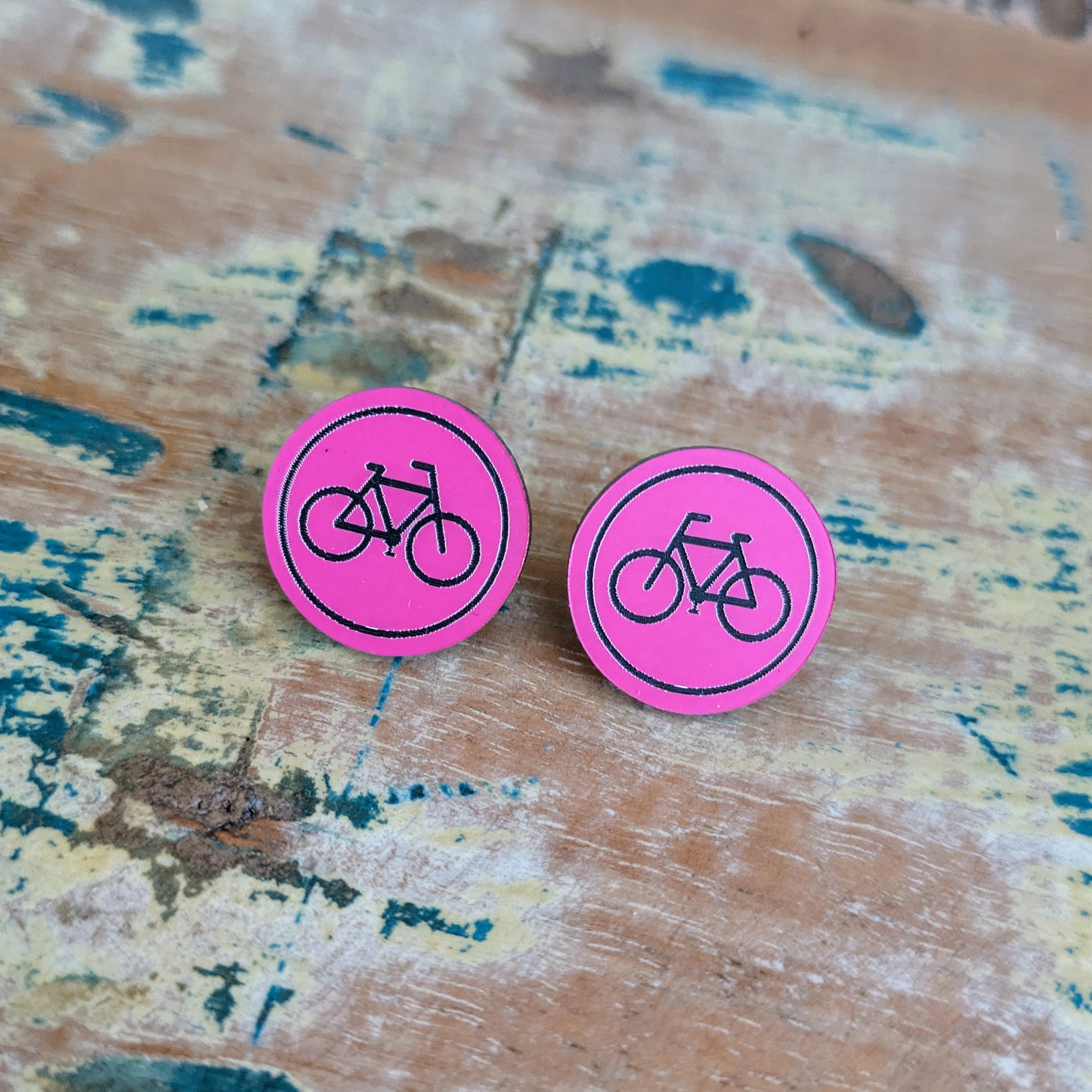 Bike Disc Stud earrings
