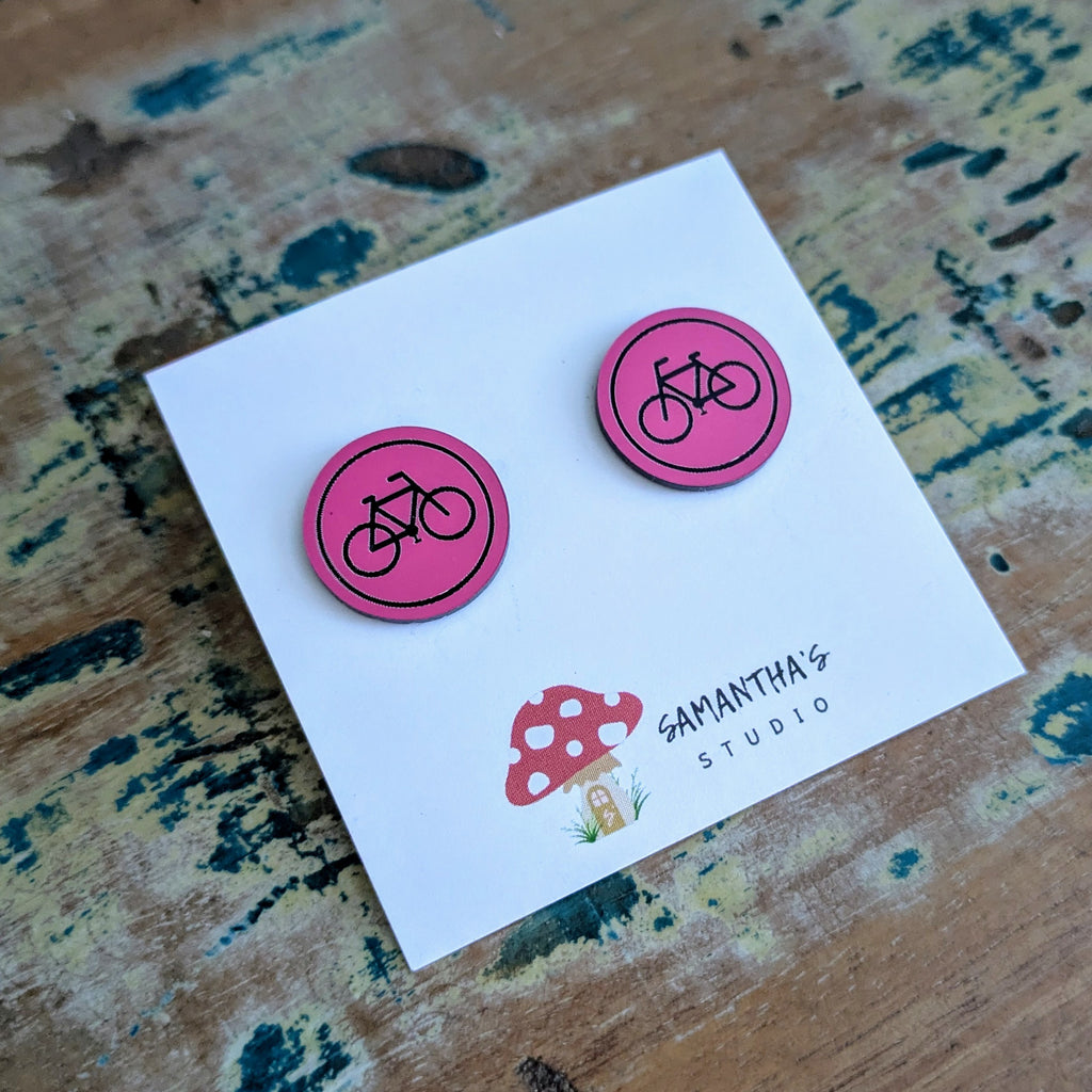 Bike Disc Stud earrings