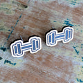 Gym weights Acrylic Stud Earrings