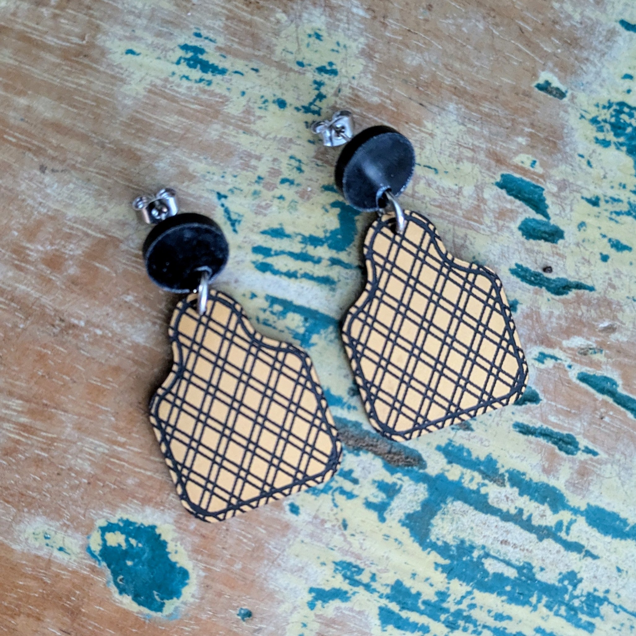 Cattle & Animal Tag Acrylic Dangle Earrings