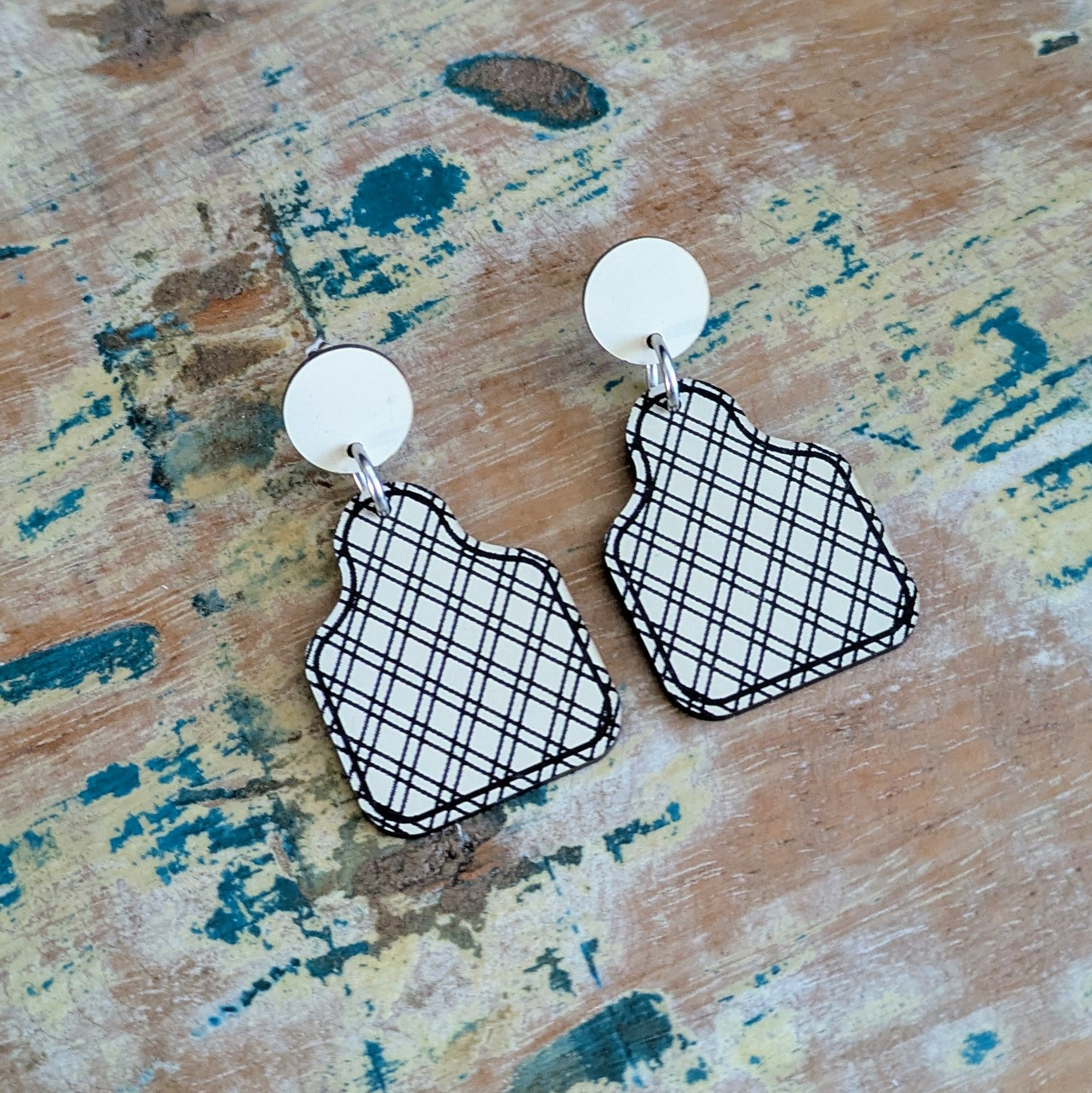 Cattle & Animal Tag Acrylic Dangle Earrings