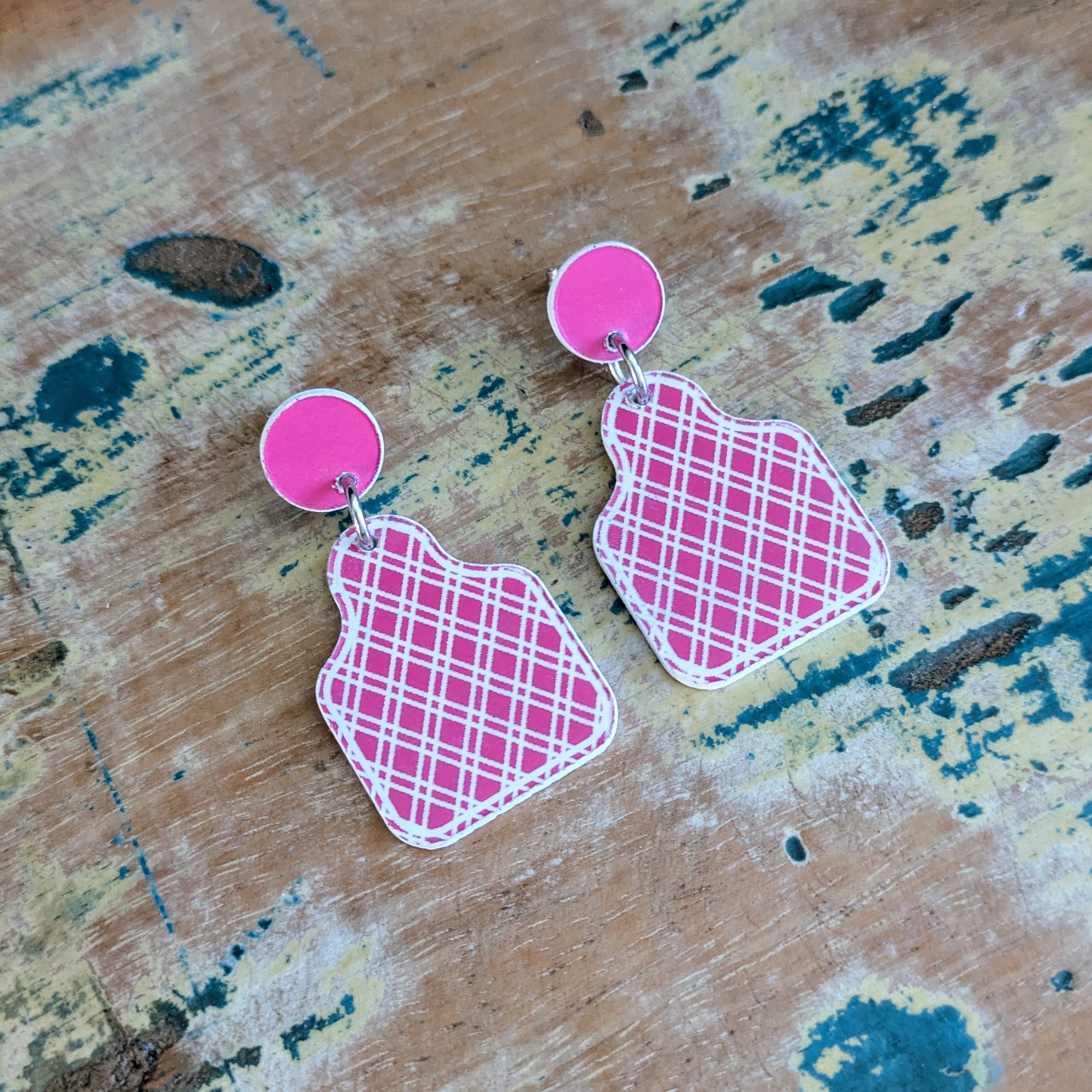 Cattle & Animal Tag Acrylic Dangle Earrings