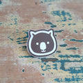 Wombat face earrings