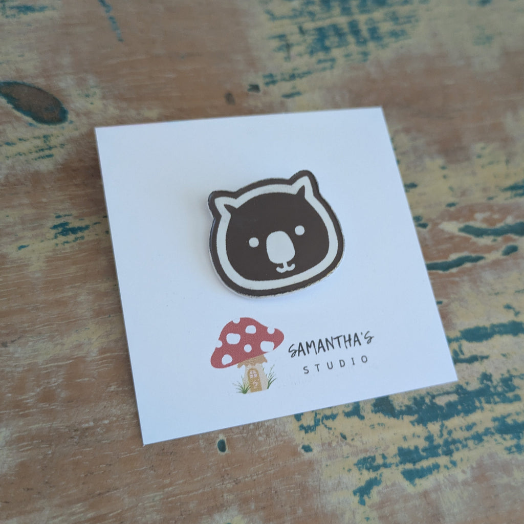 Wombat Hat Pin