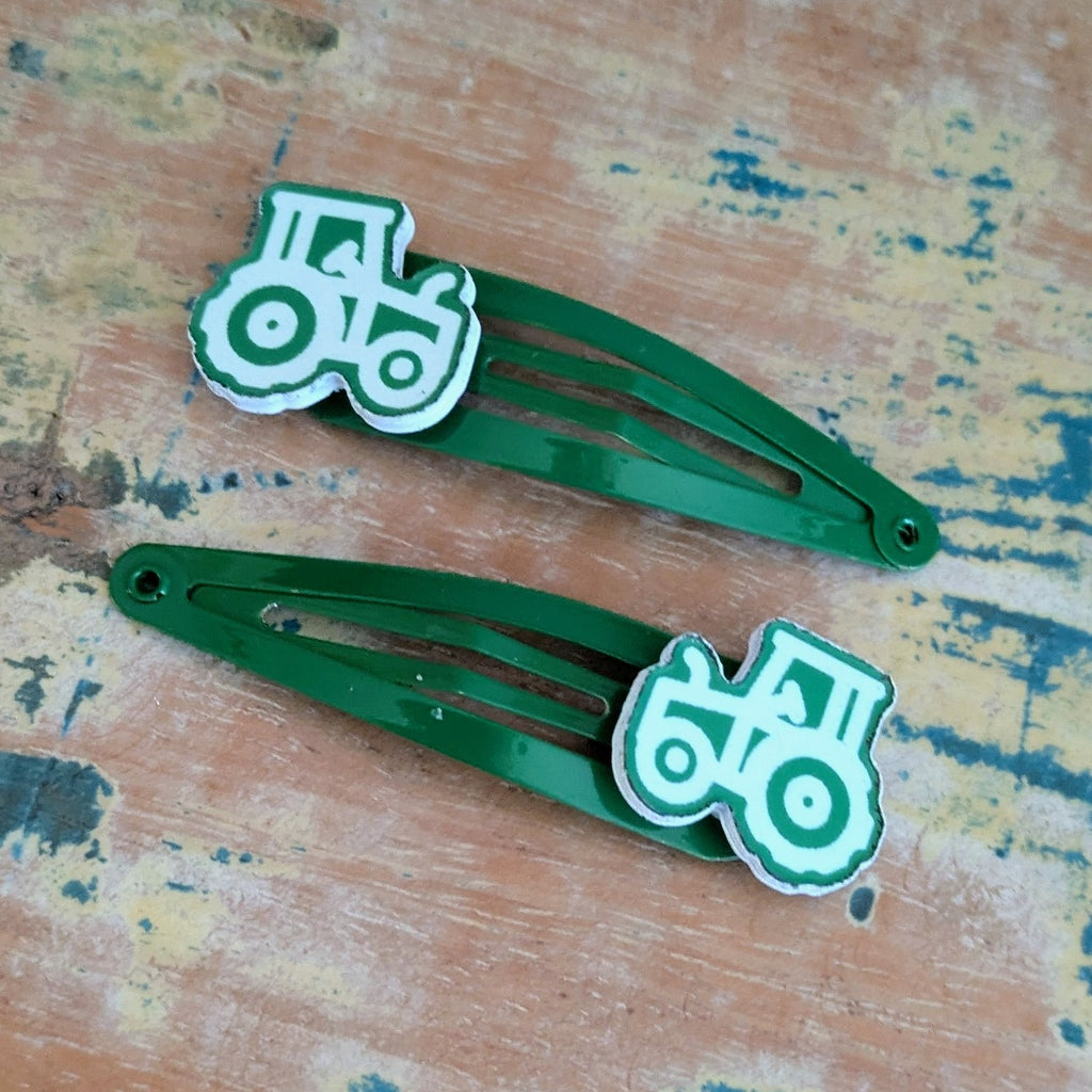 Tractor Hair Clips