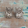 Highland Cow Stud earrings