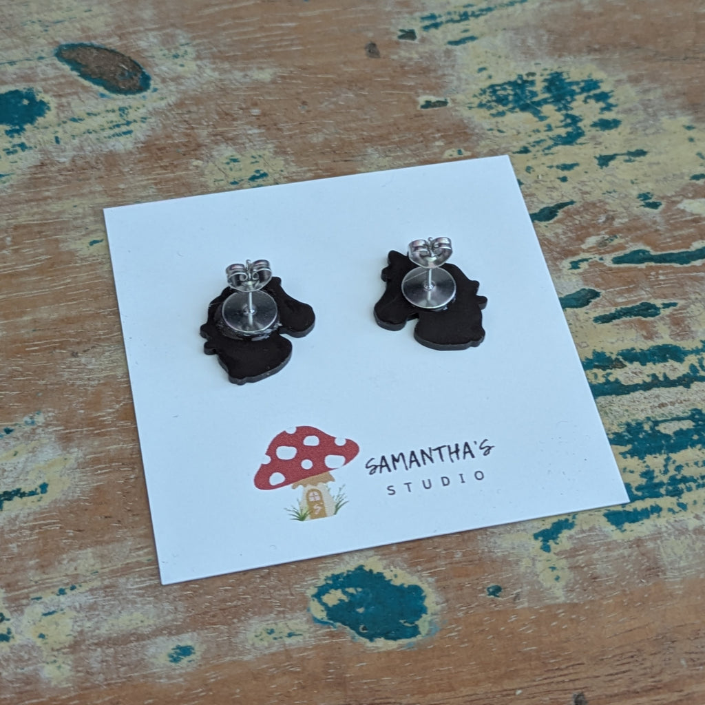 Horse Acrylic Stud Earrings