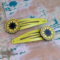 Sunflower Hair Clips