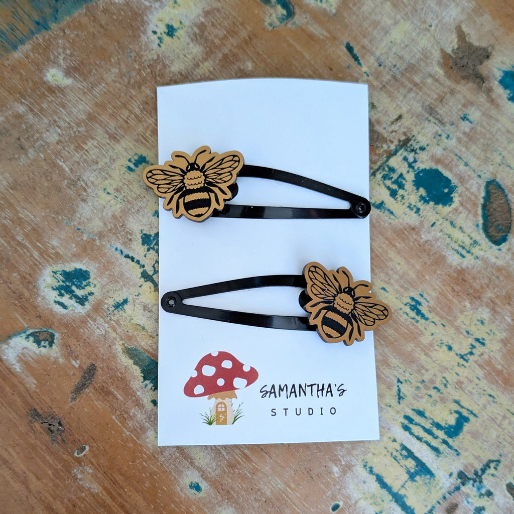 Bee Hair Clips