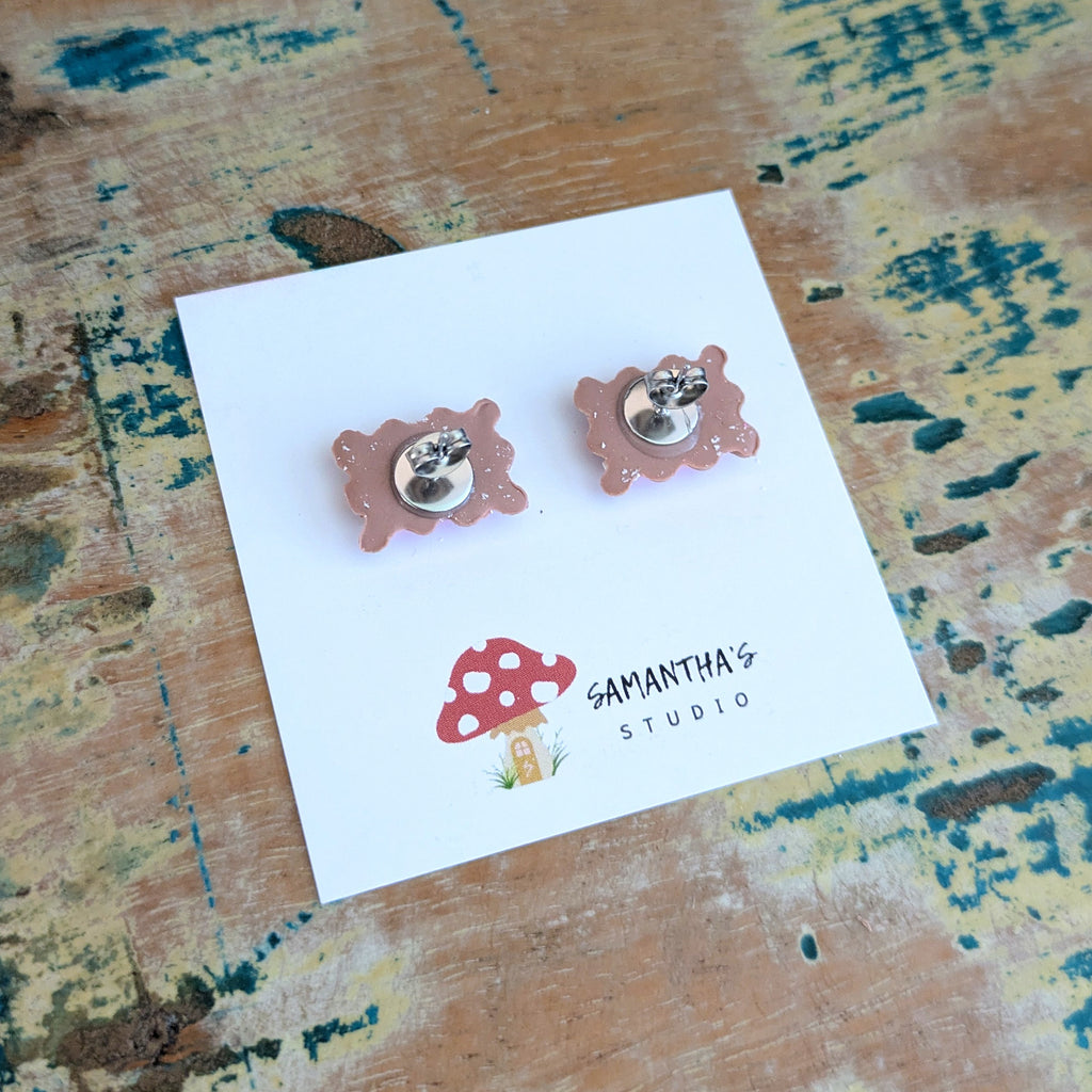 Biscuit Stud Earrings
