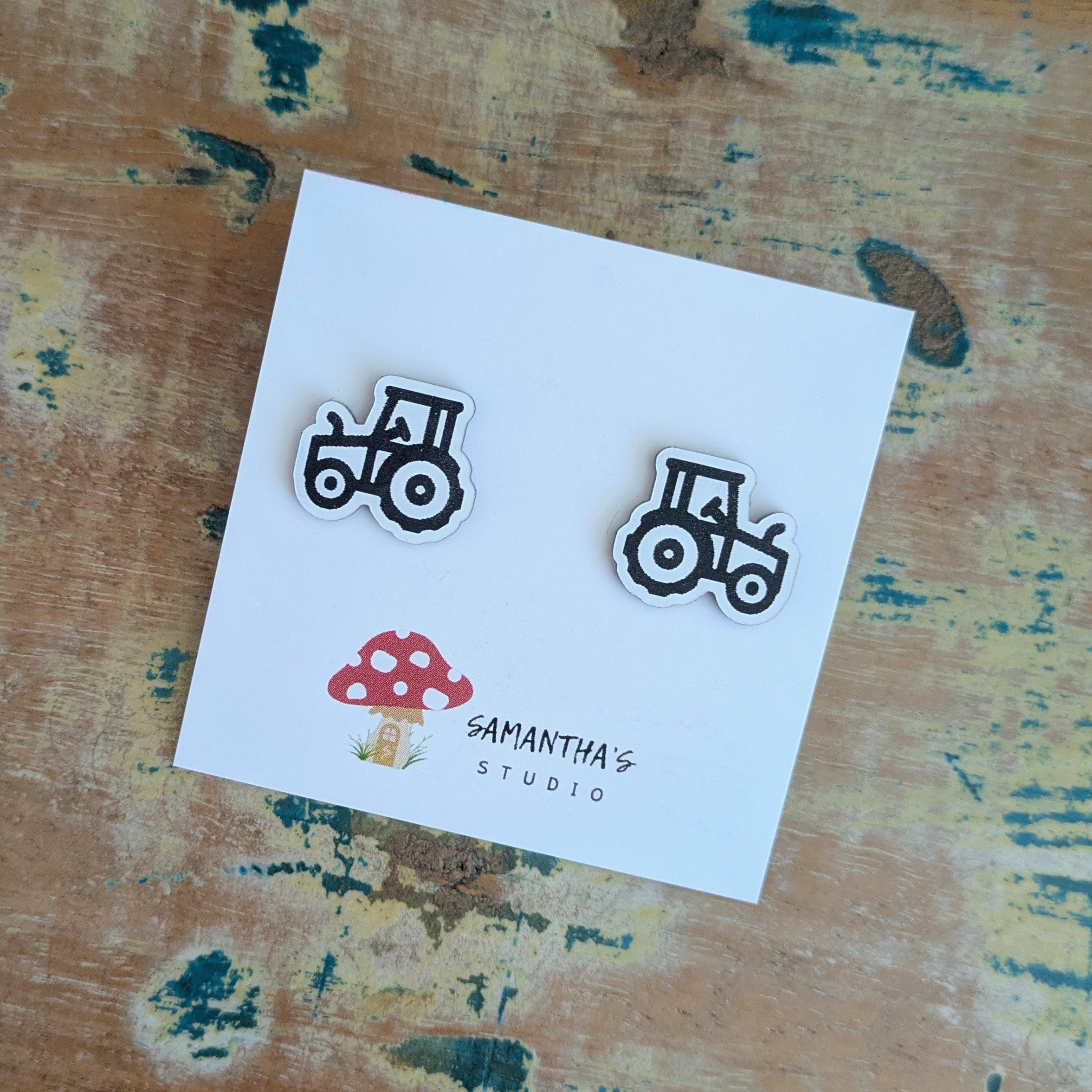 Tractor Stud Earrings