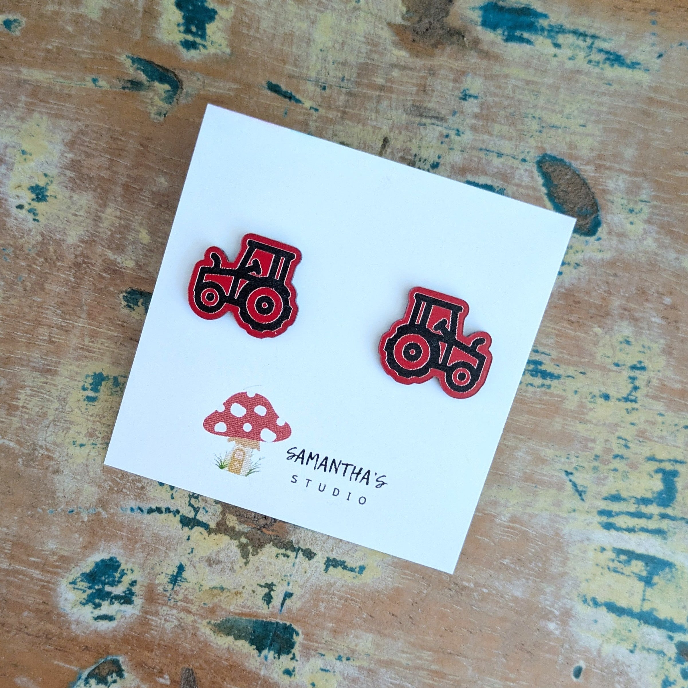 Tractor Stud Earrings