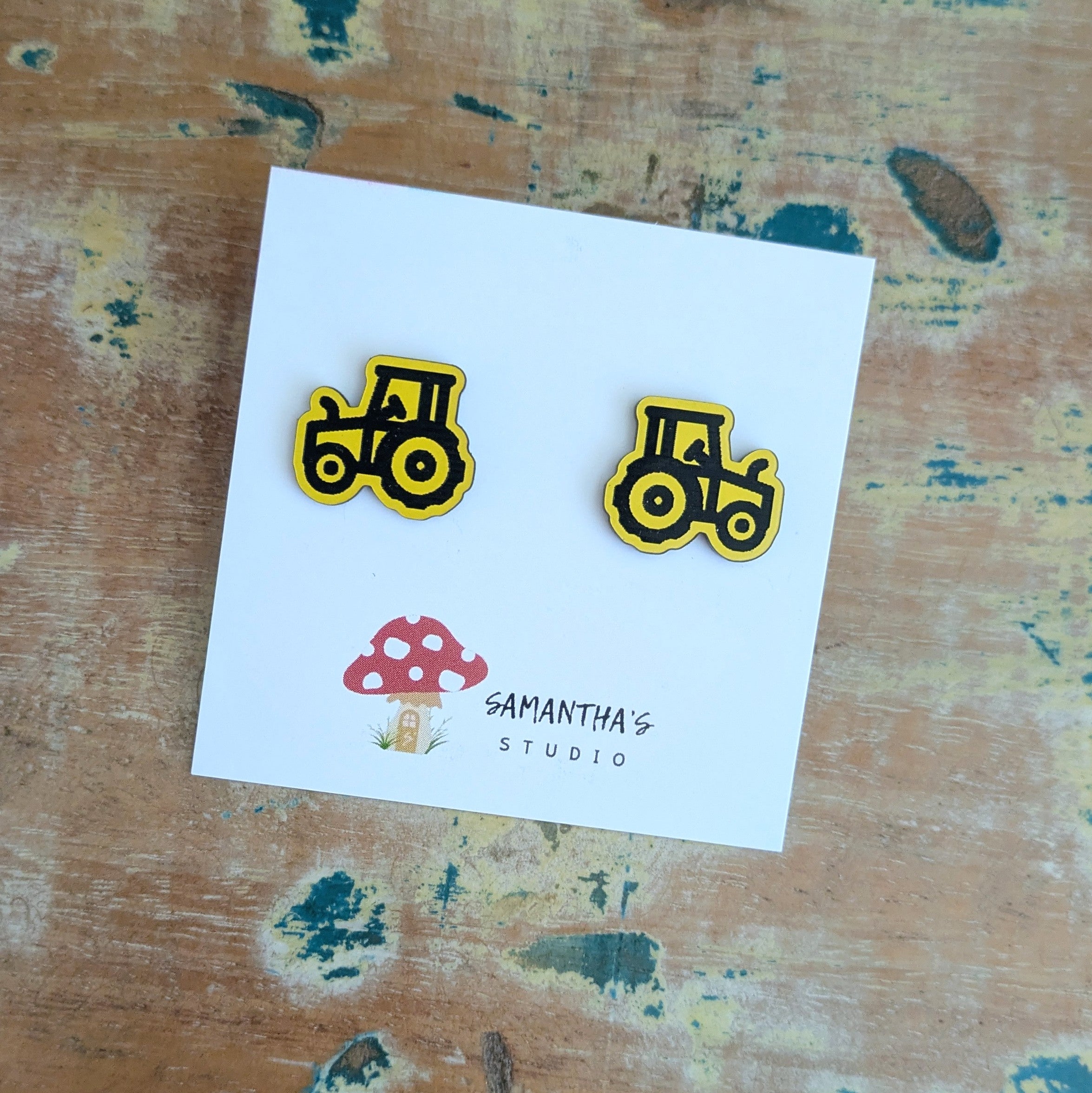 Tractor Stud Earrings
