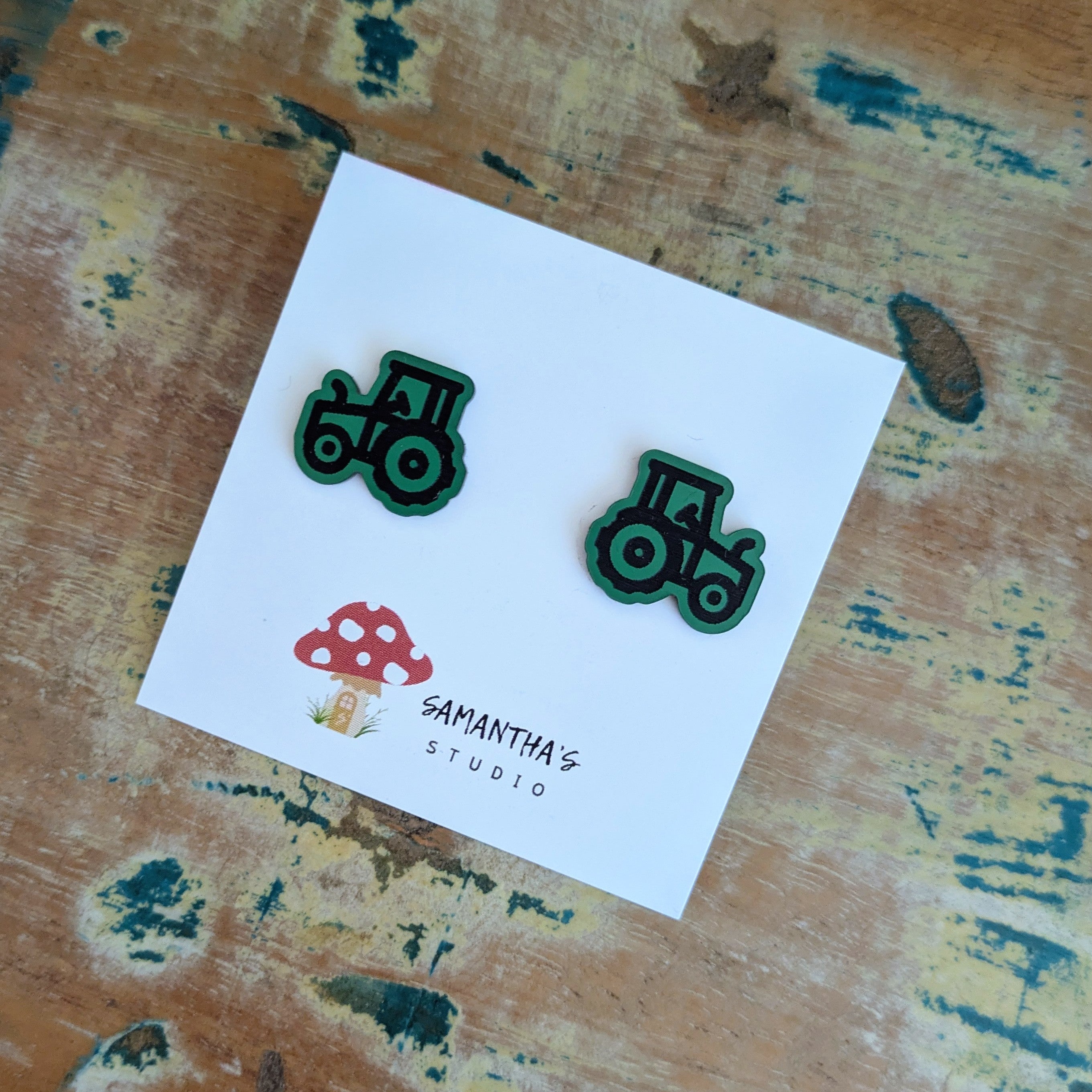 Tractor Stud Earrings