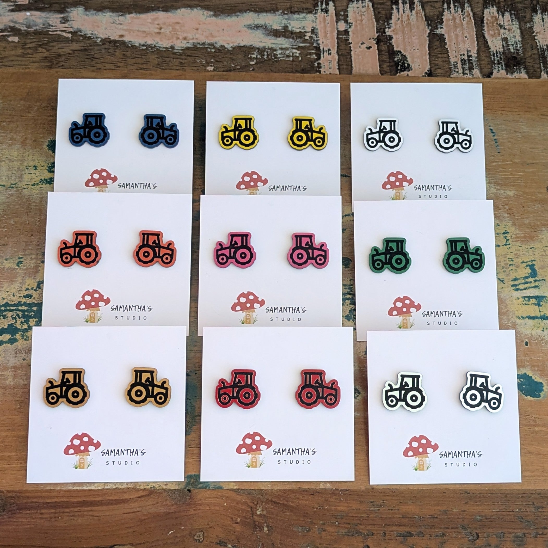 Tractor Stud Earrings