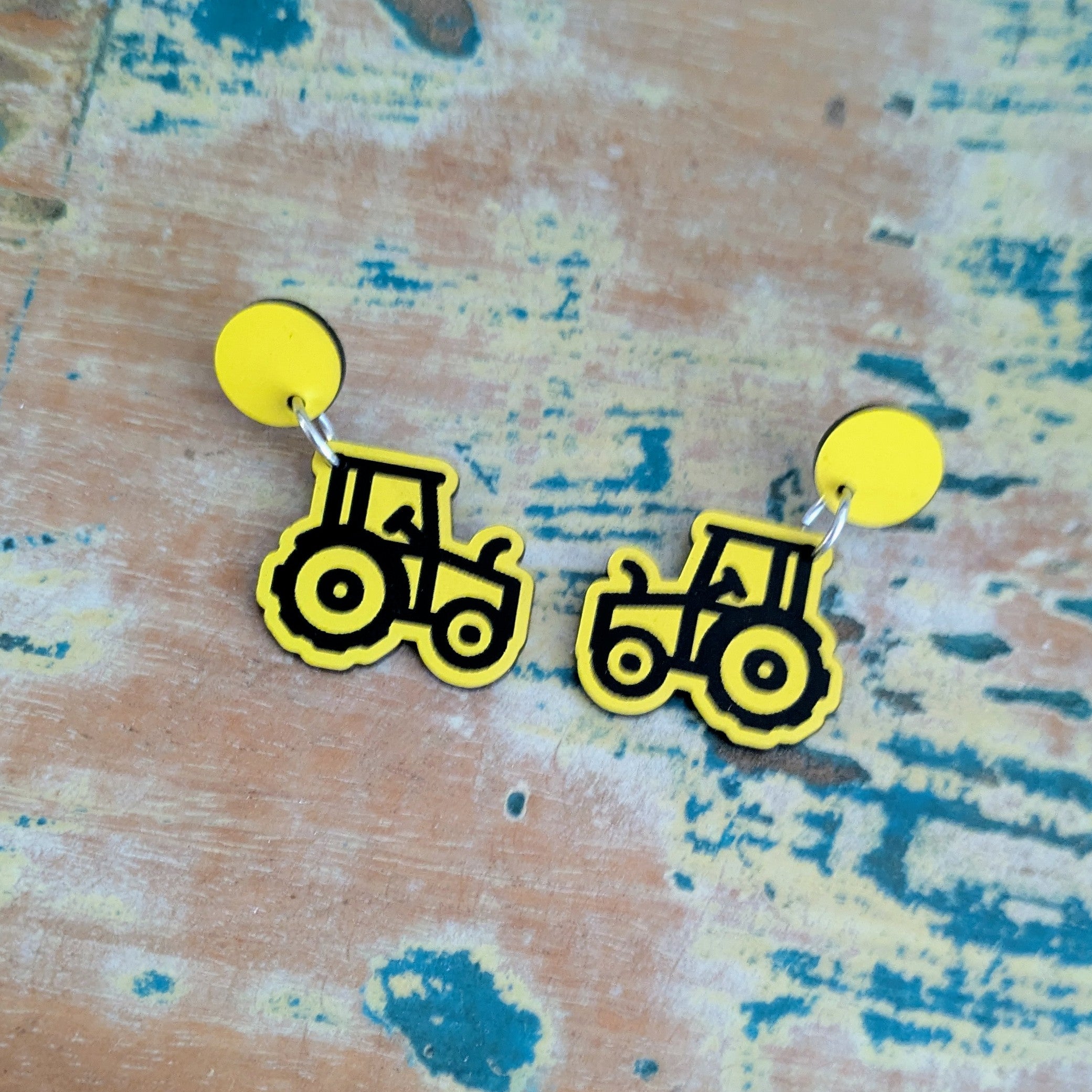 Tractor Dangle Earrings, Country farming earrings, Country & Western
