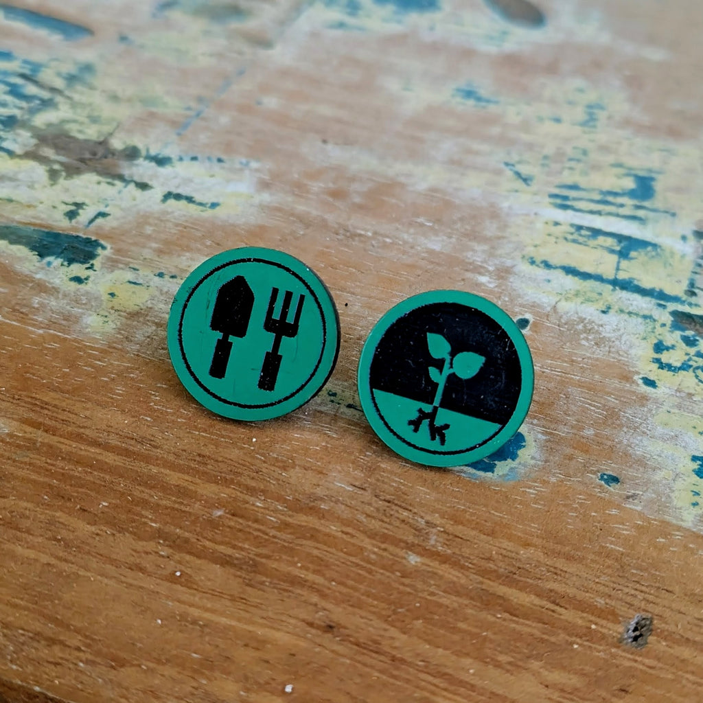 Gardener's Acrylic Stud Earrings