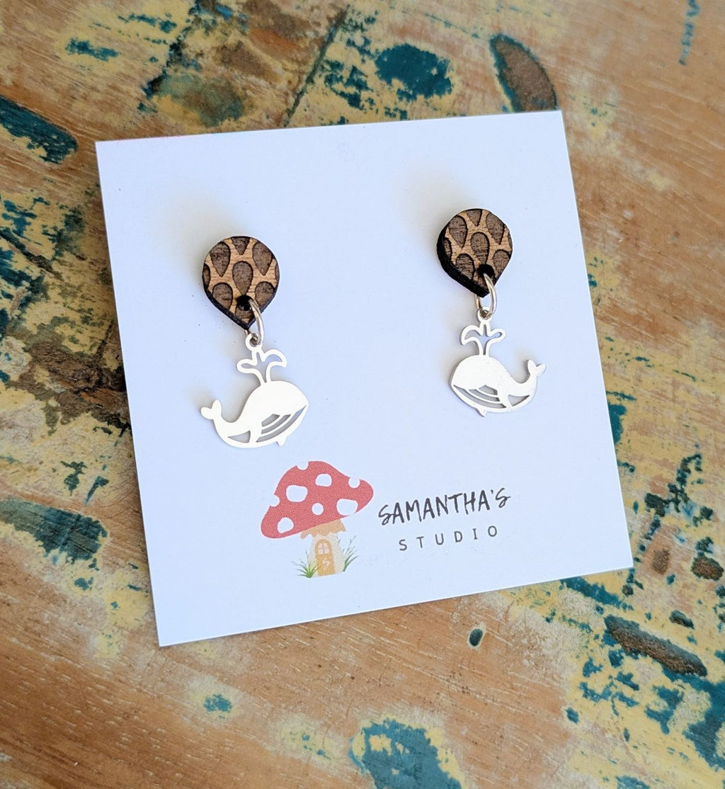 WHALE EARRINGS