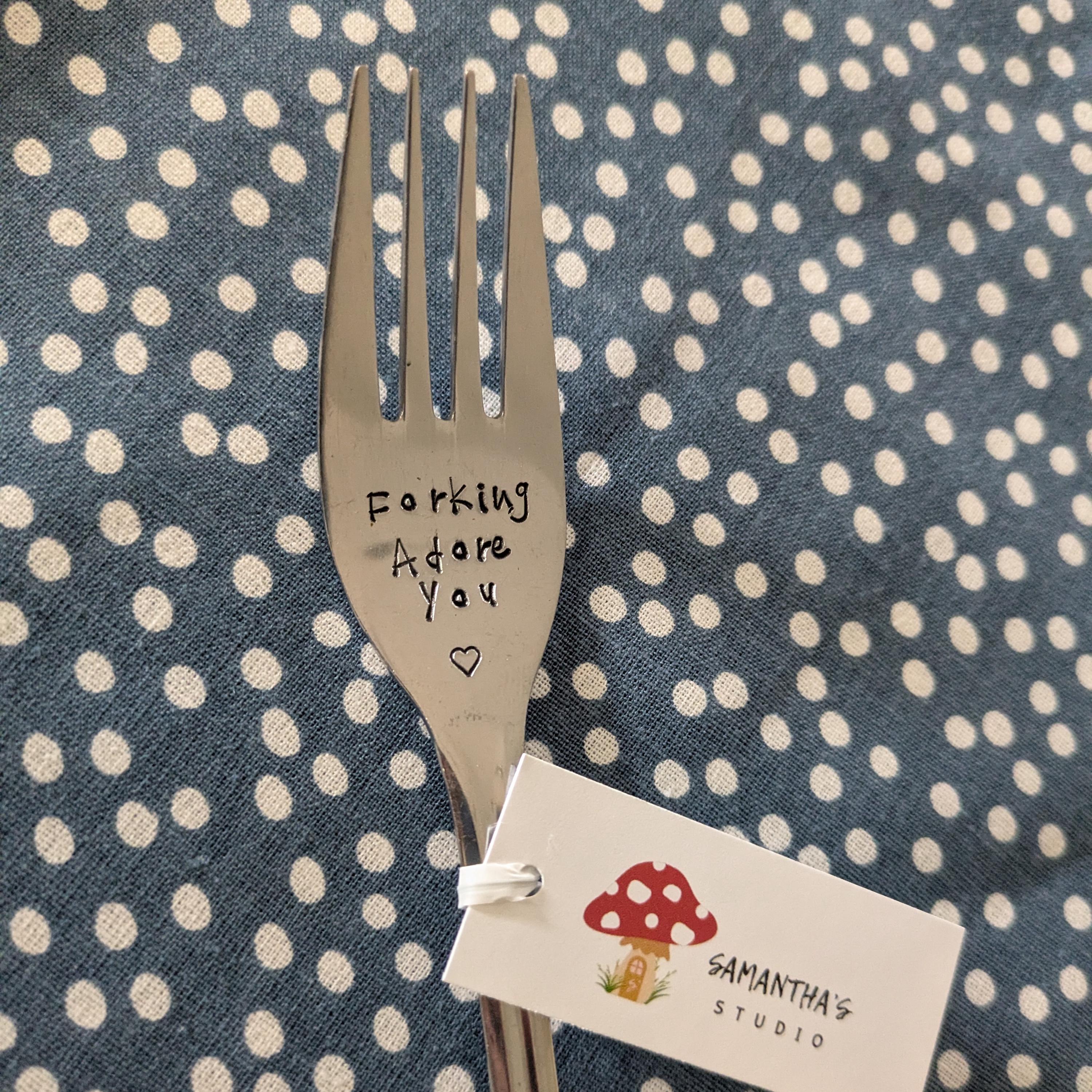 Forking Adore You - Quote Cutlery (Fork)