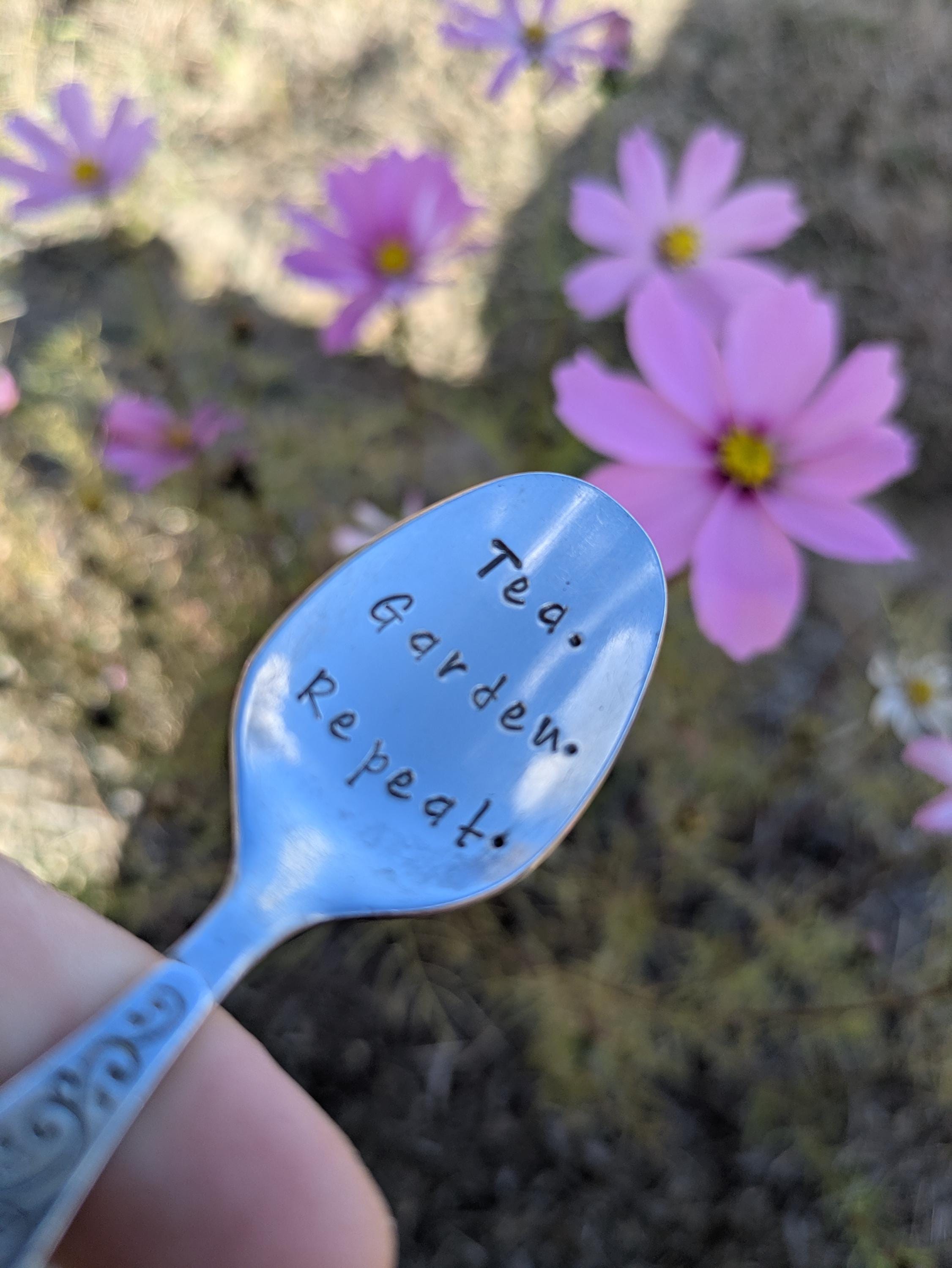 Tea. Garden. Repeat. - Quote Cutlery (Spoon)
