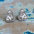 Gorilla earrings