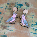 Galah Bird Dangle Earrings