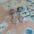 CACTUS | Stud top dangle earrings