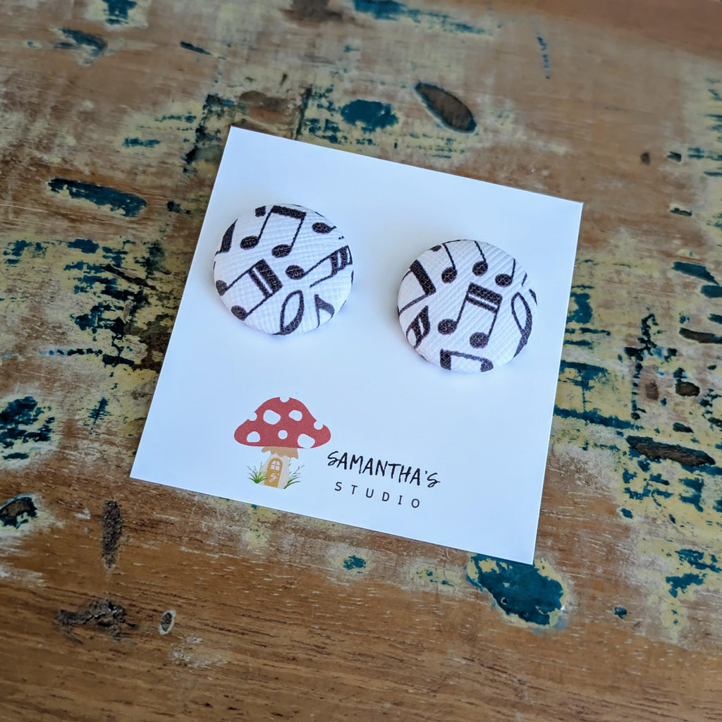 Music to my ears Button Stud Earrings