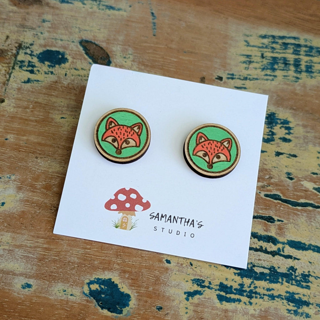 Woodlands Fox stud earrings