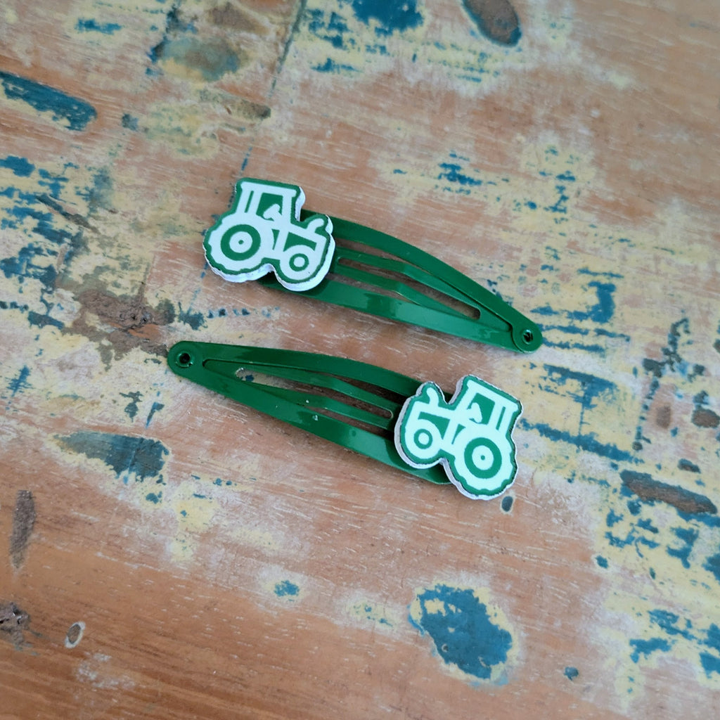 Tractor Hair Clips