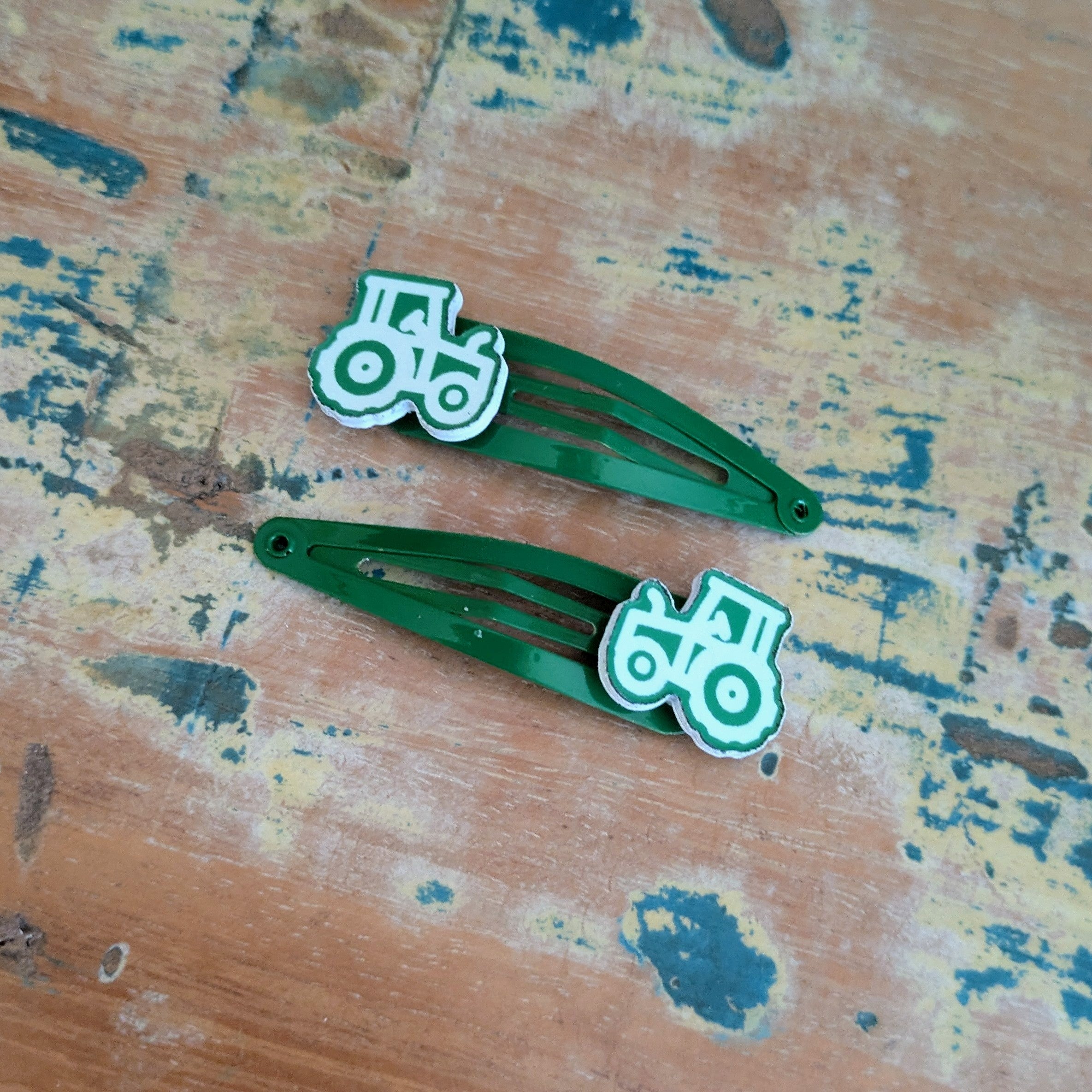 Tractor Hair Clips