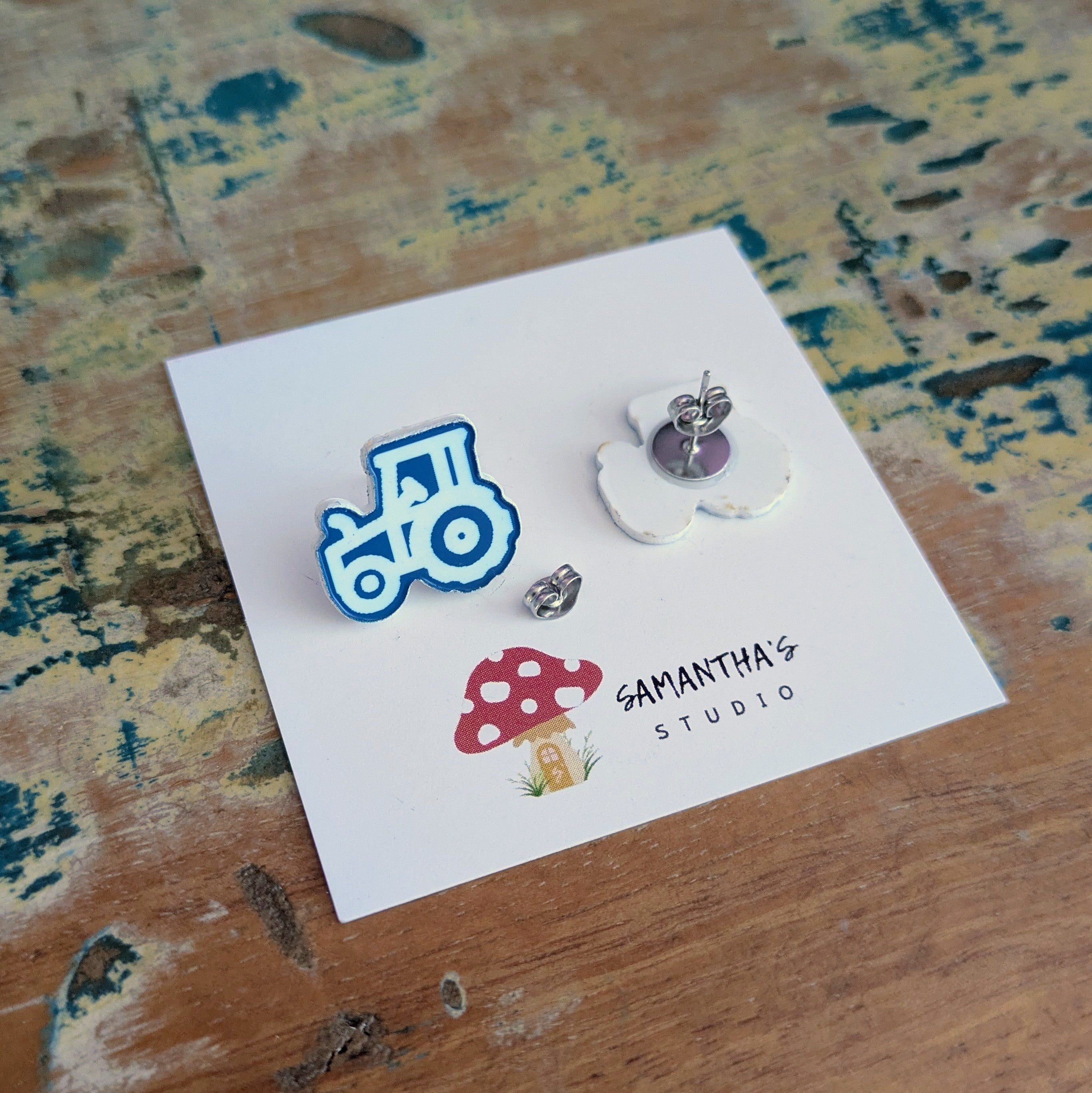 Tractor Stud Earrings